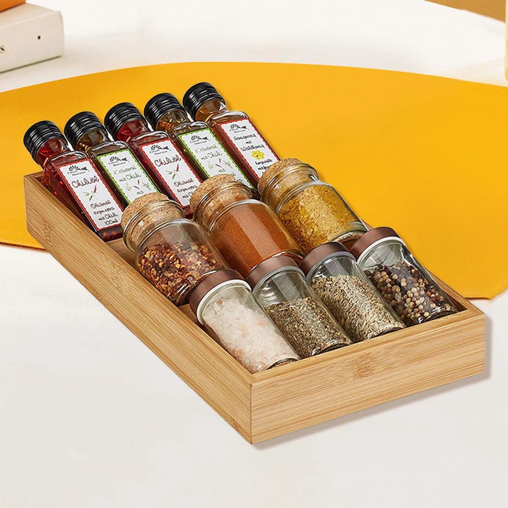 Bamboo Drawer Spice Rack