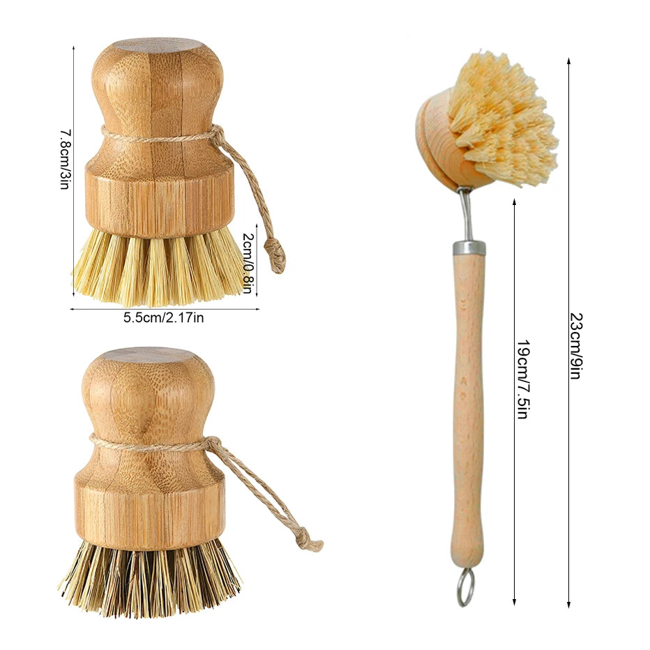Bamboo Kitchen Cleaning Brush