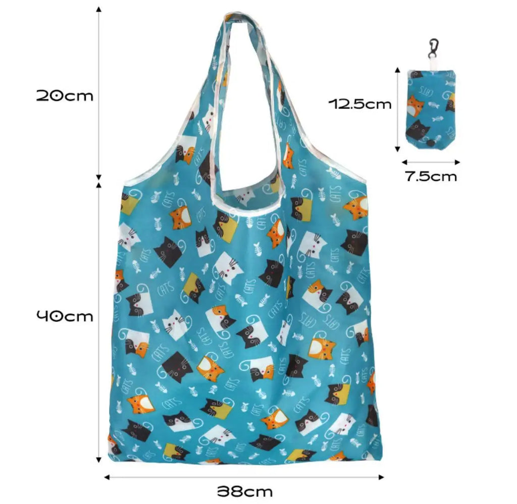 Reusable Shopping Nylon Tote Bag