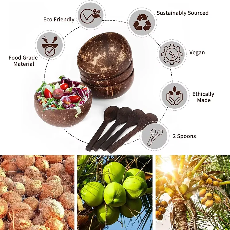 Coconut Bowls For Serving Dishes