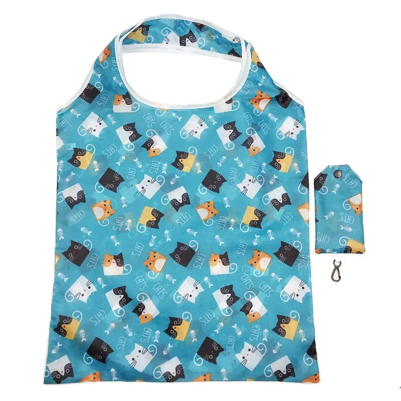 Reusable Shopping Nylon Tote Bag