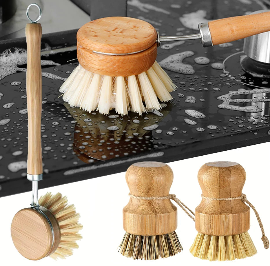 Bamboo Kitchen Cleaning Brush