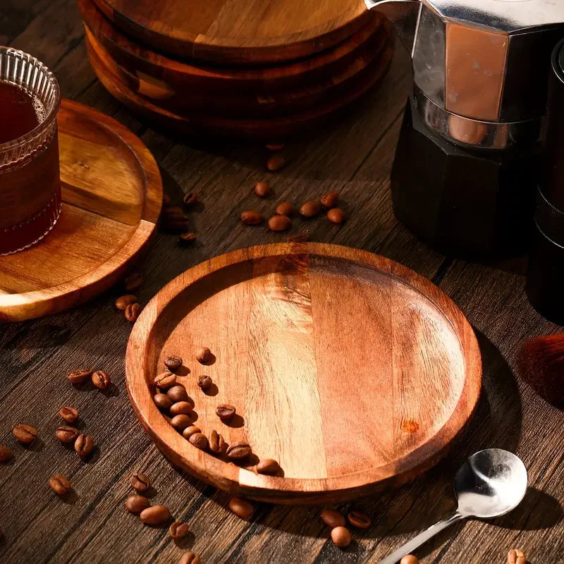 Wood Dinner Plates Round Wooden